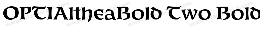 OPTIAltheaBold Two Bold字体转换